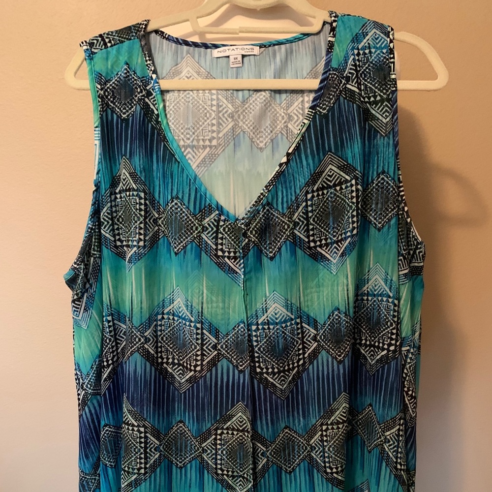 Sleeveless top 2x